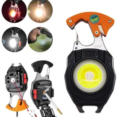 El Feneri LED Anahtarlık Çok Fonksiyonlu Mini Çakmak Özellikli