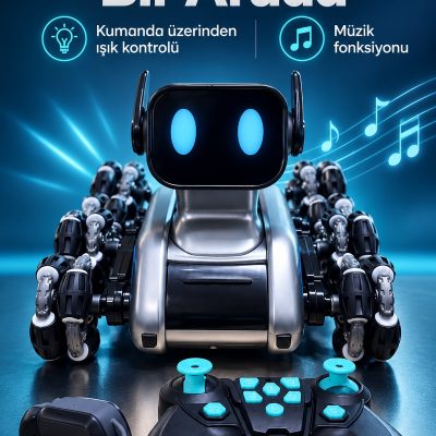 El Hareketleriyle Kontrol Edilen Kumandalı Robot Köpek