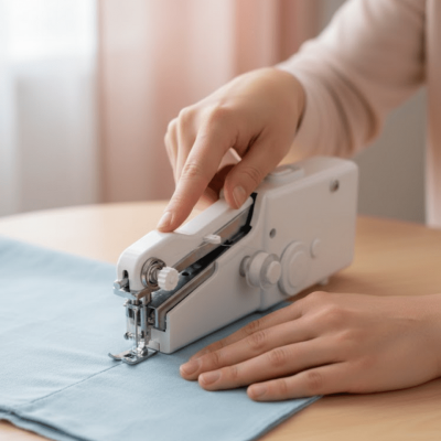 El Tipi Mini Dikiş Makinesi Perde ve Kıyafet Tamiri İçin