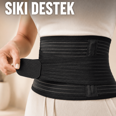 Elastik Bel Destek Korsesi Ayarlanabilir Cırtlı Sıkma Bantlı Bel Kemeri