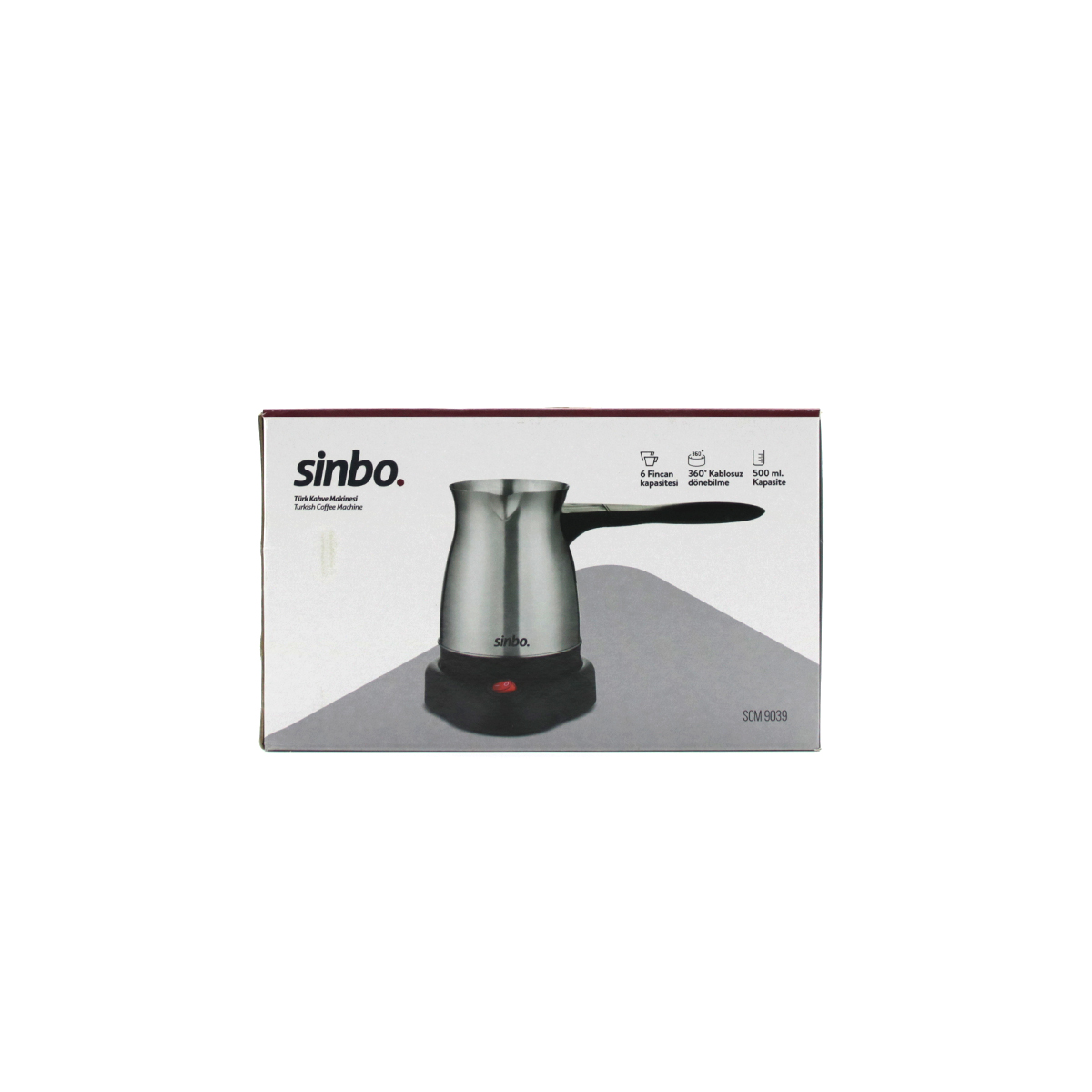 Elektrikli Çelik Cezve - Türk Kahvesi 500 ml (6 Fincan) 600W 360° Kablosuz