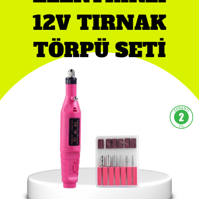 Elektrikli Manikür Pedikür Törpü Seti 6 Başlıklı