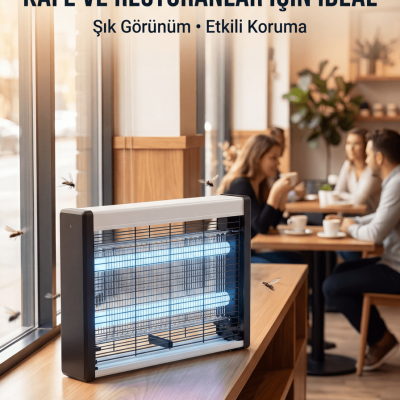 Elektrikli Sinek Öldürücü Lamba Güçlü UV Işık Teknolojisi