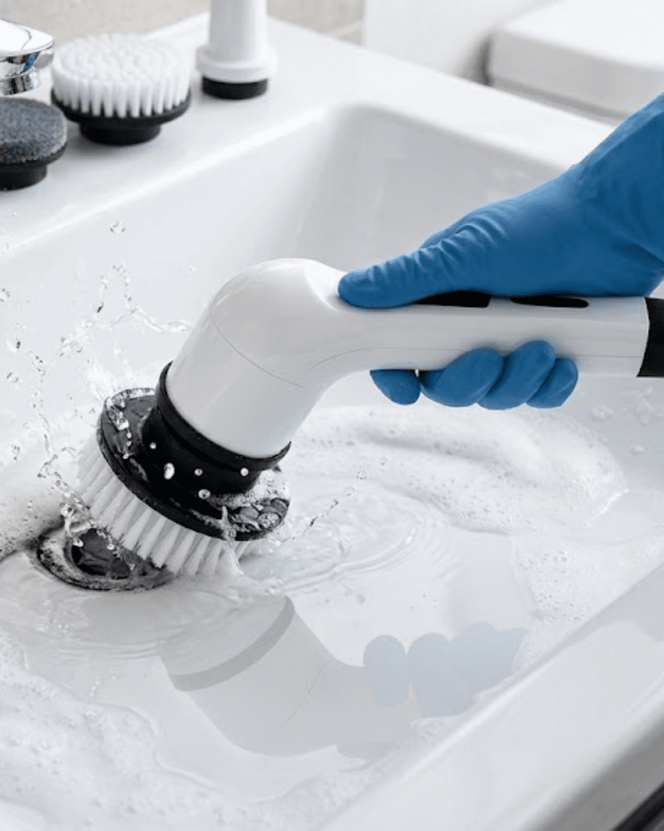 Elektrikli Temizlik Fırçası 9 Başlıklı Güçlü Motor ve Şarjlı Kullanım
