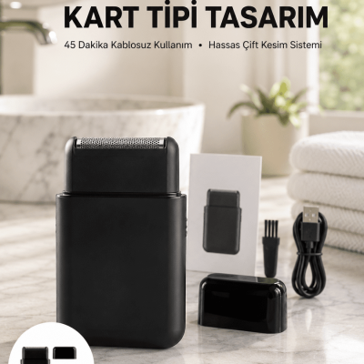 Elektrikli Tıraş Aleti – Hassas Kesim, Kolay Temizlik, Cilt Dostu Yeni Nesil
