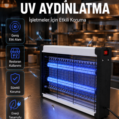 Elektrikli UV Sinek Öldürücü Lamba 10W Sessiz ve Kimyasalsız Haşere Kontrol Cihazı