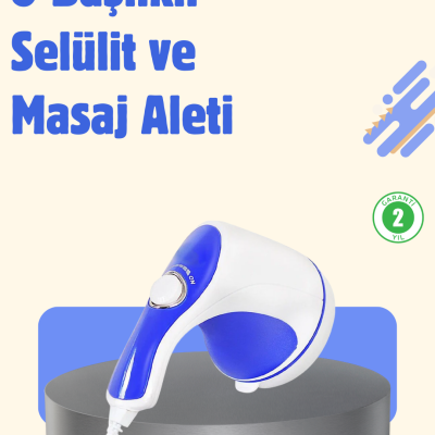 Elektrikli Vücut Masaj Aleti 5 Başlıklı
