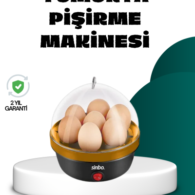 Elektrikli Yumurta Pişirme Makinesi 7 Yumurta Kapasiteli