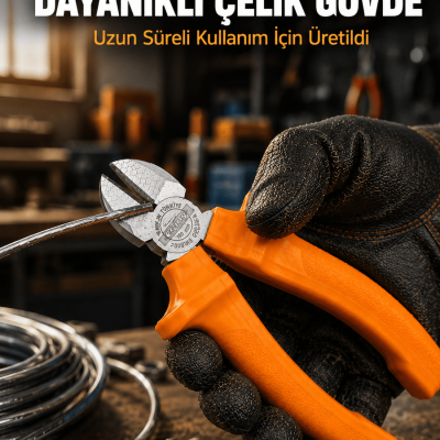 Ergonomik Saplı Hassas Kesim Sunan Dövme Çelik Yan Keski