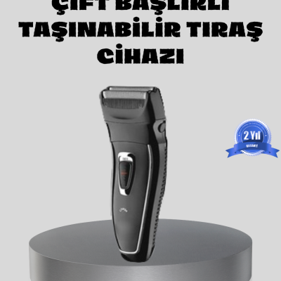 Erkek Tıraş Makinesi Kablosuz Kuru Tıraş Folyo Başlık Yıkanabilir Gövde