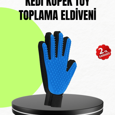 Evcil Hayvan Bakım Eldiveni – Masaj ve Tüy Toplama Özellikli Silikon Eldiven