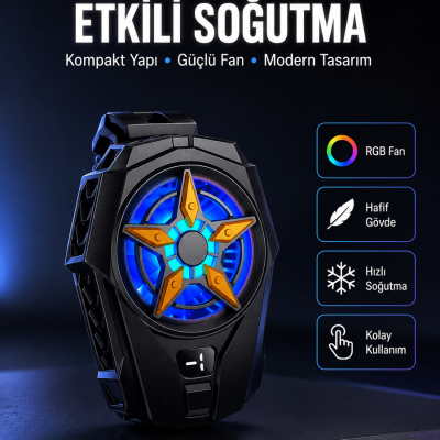 Evrensel Uyumlu Type-C Şarjlı Cep Telefonu Radyatörü Yeni Nesil
