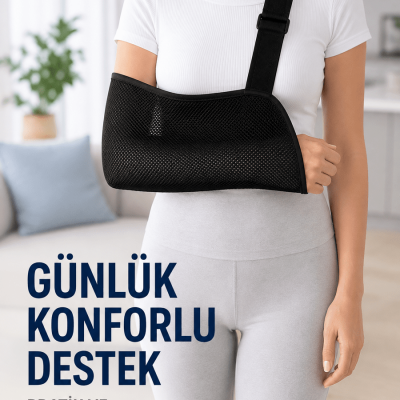 Fileli Kol Askısı Ayarlanabilir Omuz Askılı Nefes Alabilen Kol Destekleyici