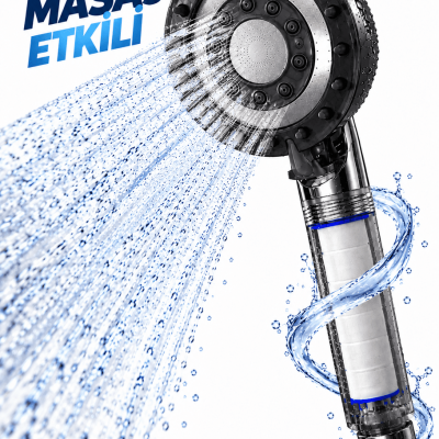 Filtreli Duş Başlığı Masaj Etkili