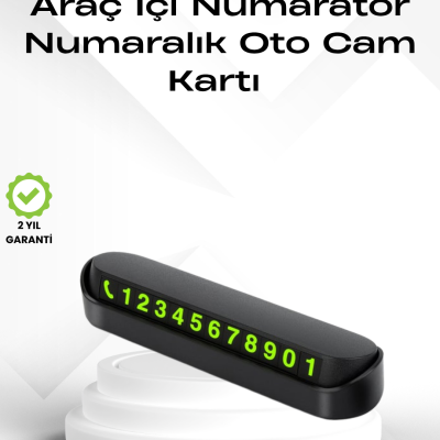 Fosforlu Işıltı ile Araç İçi Telefon Numaratörü – Güvenli Parkın Anahtarı