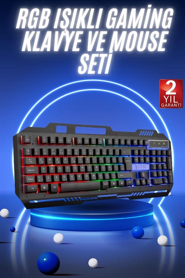 Gaming Oyuncu Klavyesi Led Aydınlatmalı Mekanik Hisli
