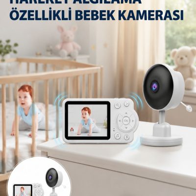 Yakınlaştırma Özellikli Gece Görüşlü Bebek İzleme Kamerası Yeni Nesil