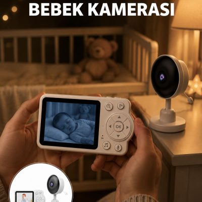 Gece Görüşlü Kablosuz Bebek Monitörü Ağlama ve Hareket Algılama Yeni Nesil