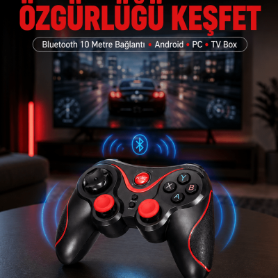 Gelişmiş Kontrol Hassasiyeti Sunan Kablosuz Bluetooth Oyun Kolu