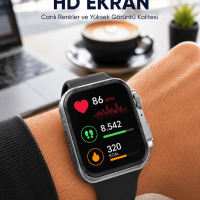 Gelişmiş Özellikli Akıllı Saat Dayanıklı Yapı ve AMOLED Ekran Yeni Nesil