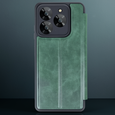 General Mobile Era 30 Kılıf Flip Cover - Koyu Yeşil