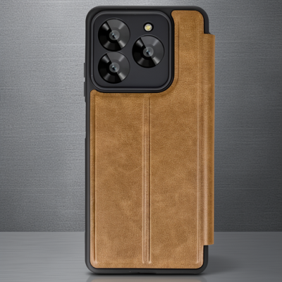 General Mobile Era 50 Kılıf Flip Cover - Taba
