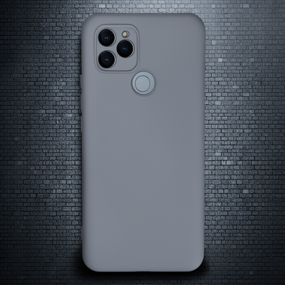 General Mobile Gm 21 Kılıf Nano İçi Kadife Silikon - Gri