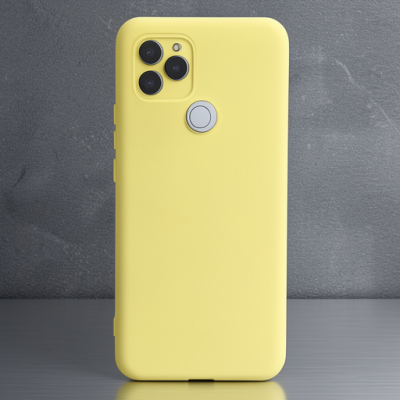 General Mobile Gm 21 Kılıf Nano İçi Kadife Silikon - Sarı