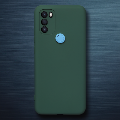General Mobile Gm 21 Plus Kılıf Nano İçi Kadife Silikon - Koyu Yeşil
