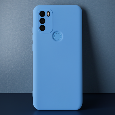 General Mobile Gm 21 Plus Kılıf Nano İçi Kadife Silikon - Mavi