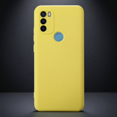 General Mobile Gm 21 Plus Kılıf Nano İçi Kadife Silikon - Sarı