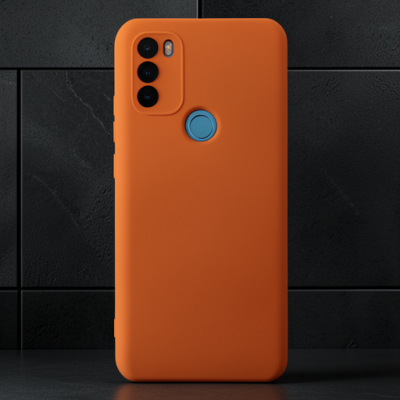 General Mobile Gm 21 Plus Kılıf Nano İçi Kadife Silikon - Turuncu