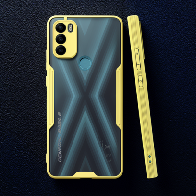 General Mobile Gm 21 Plus Kılıf Platin Silikon - Sarı