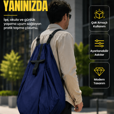 Geniş İç Hacimli Katlanabilir Çanta Pratik Taşıma Deneyimi Sunan Modern Tasarım