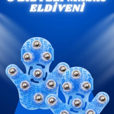 Giyilebiilir Masaj Eldiveni 9 Bilyeli Tüm Vücut Masajına Uygun