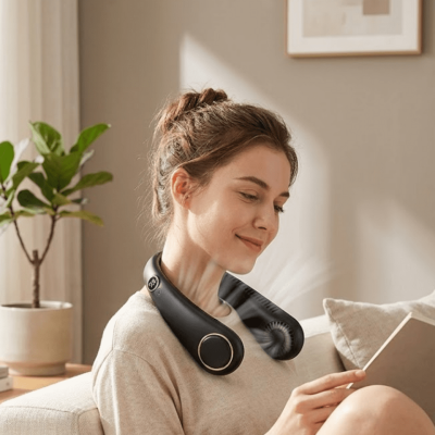 Gizli Turbo Tasarımlı Sessiz Çalışan Boyun Fanı