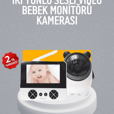 Görüntülü Bebek Monitörü 4.3 İnç Ekran ve Sesli İletişim
