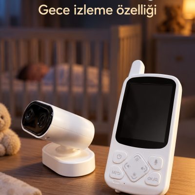 Görüntülü Bebek Telsizi Ekranlı ve Çift Yönlü Konuşmalı