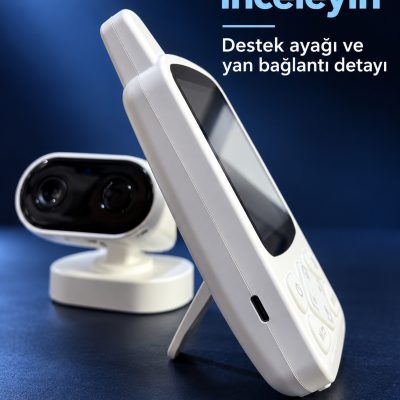 Ninni Çalma Özellikli Kameralı ve Ekranlı Bebek Telsizi