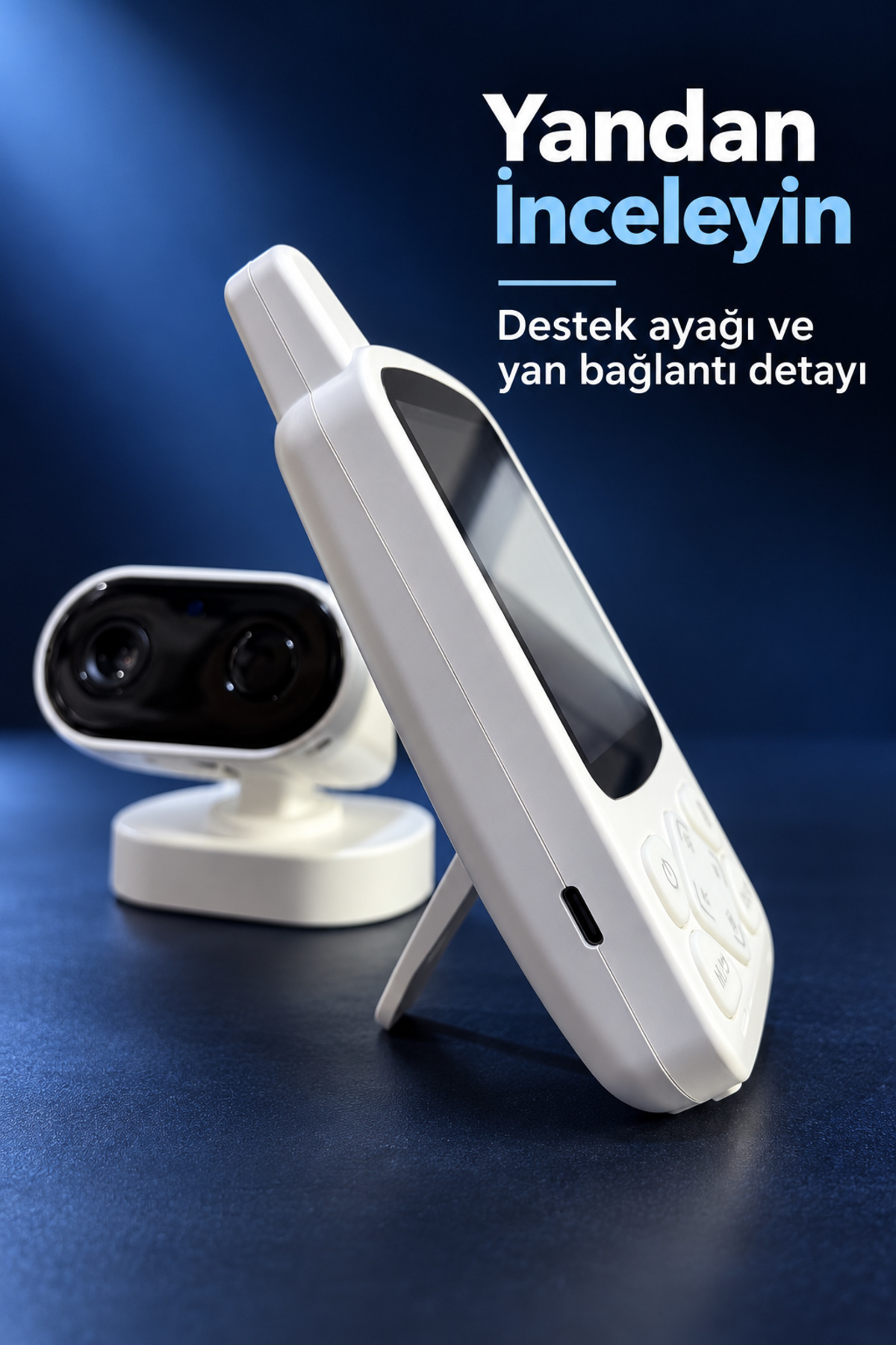 Ninni Çalma Özellikli Kameralı ve Ekranlı Bebek Telsizi