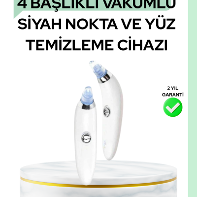 Gözenek Açıcı Buhar Etkili Vakumlu Siyah Nokta Temizleyici – Farklı Cilt Tiplerine Uygun