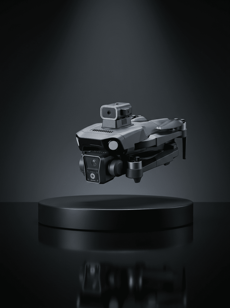 Çift Kameralı GPS Drone Geniş Açılı Havadan Görüntüleme Sistemi