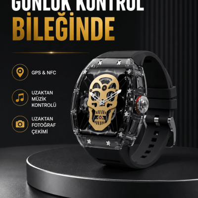 GPS ve NFC Özellikli Akıllı Saat iOS Android Uyumlu