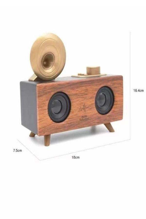 Gramafon Nostaljik Radyo Yüksek Ses Kalitesi USB TF Kart Aux