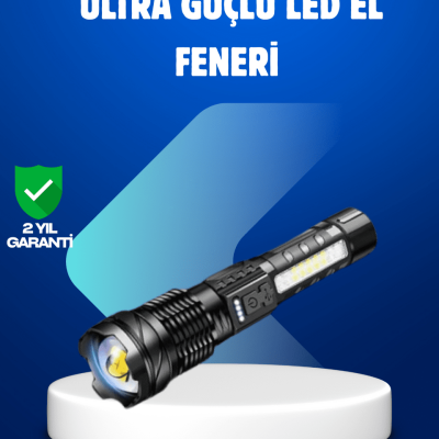 Güçlü LED El Feneri Şarj Edilebilir Çok Modlu