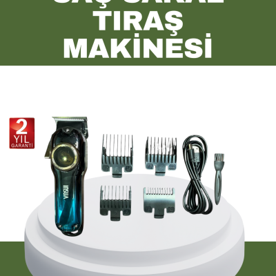 Güçlü Motorlu Paslanmaz Çelik Bıçaklı Saç Kesim Makinesi