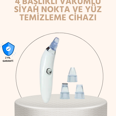 Güçlü Vakumlu Siyah Nokta Temizleyici – Cilt Pürüzlerini Gideren