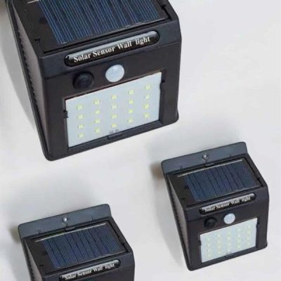 Güneş Enerjili Bahçe Lambası Solar Gece Aydınlatma Sensörlü Lamba