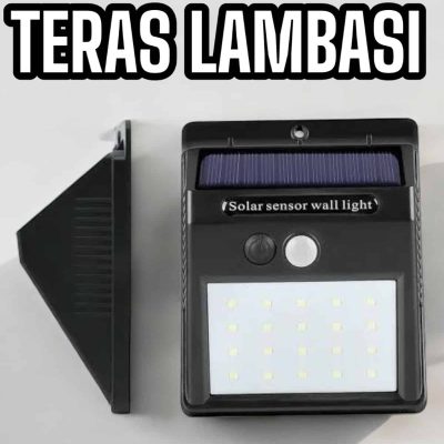 Güneş Enerjili Bahçe Lambası Solar Gece Aydınlatma Sensörlü Lamba