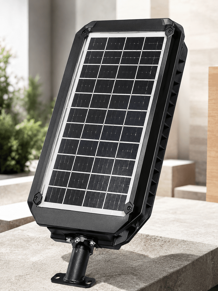 Güneş Enerjili Dış Mekan LED Lambası Geniş Aydınlatma Açılı Akıllı Sokak Lambası